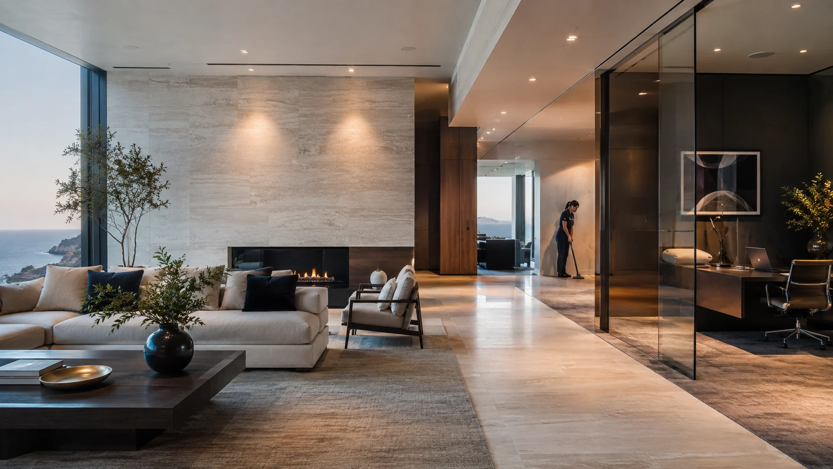 Pristine coastal residence and executive workspace